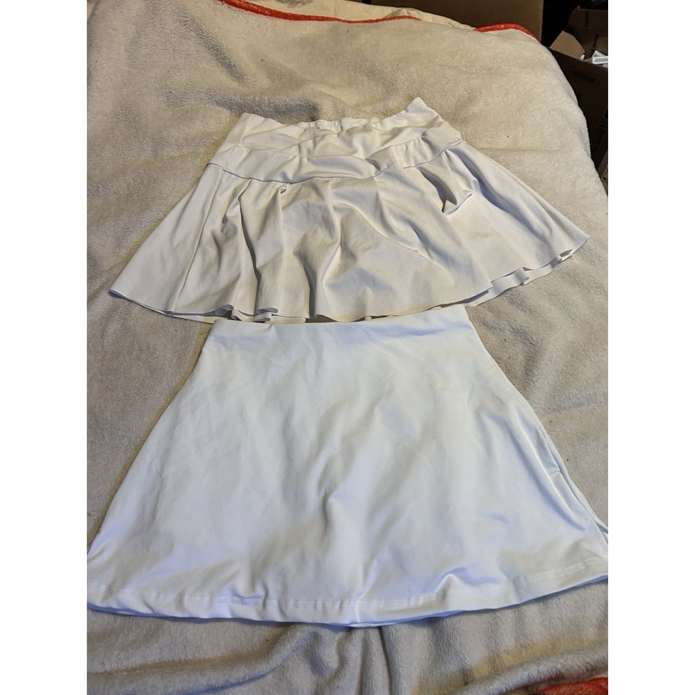 Lot Of Two Womens Skorts! White & Off White! Extra Small! Shein!